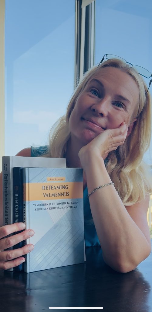 Solution-Focused Coach and Therapeutic Coach Jaana Heikkila with IASTI Certification 